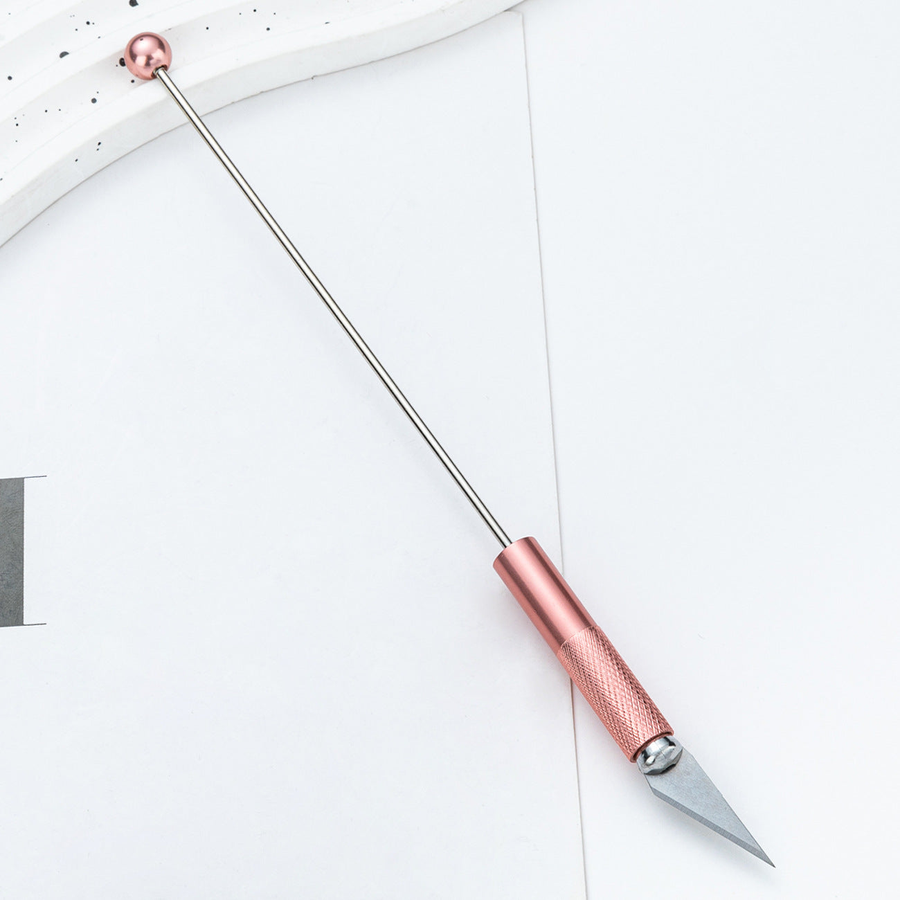 diy beaded engraving knife Metal knife Student paper-cutting knife Multi-functional engraving knife Random Mix
