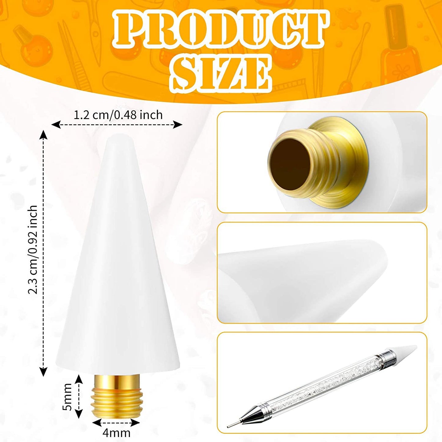 Drilling pointer Wax tip Point crayon Double point drill crayon-wax tip wax head