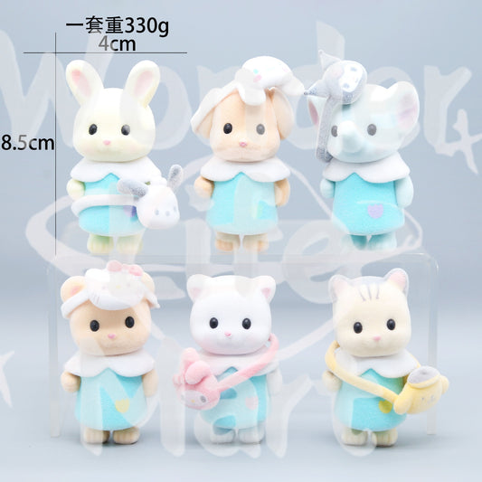 Senbelle Fuzzy Kittens and puppies Blind box gacha Desktop decorative ornaments Pen Toppers