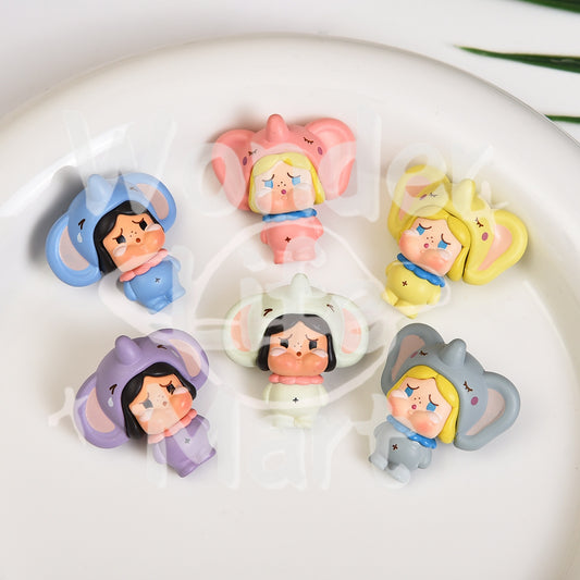 Crying the baby Series Elephant PPMT Blind box toy figurine doll Pen Toppers Random Mix