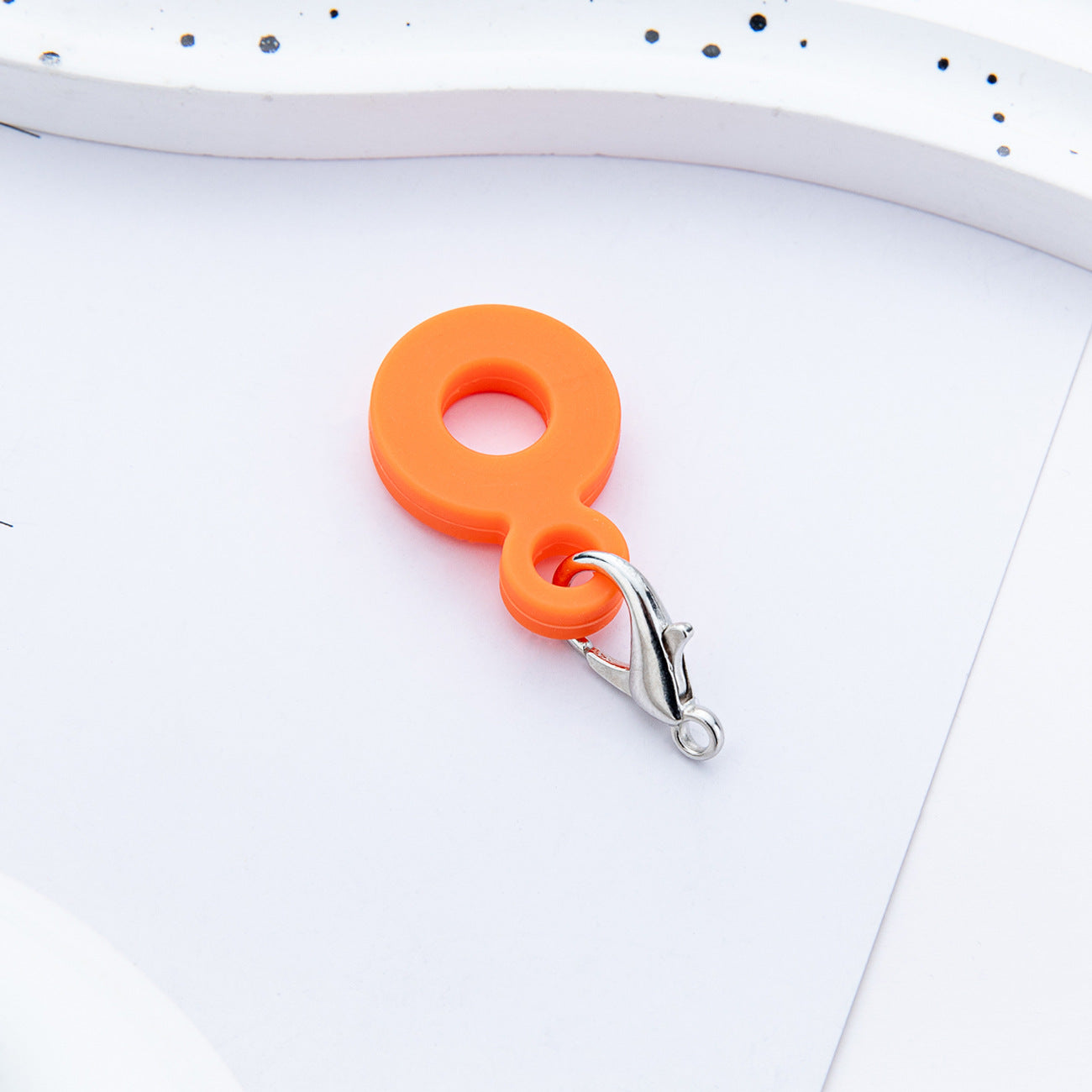 DIY Silicone rubber Straw Pendant Applicable to 8mm-10mm Silicone pendant for water cups anRandom Mixd straws