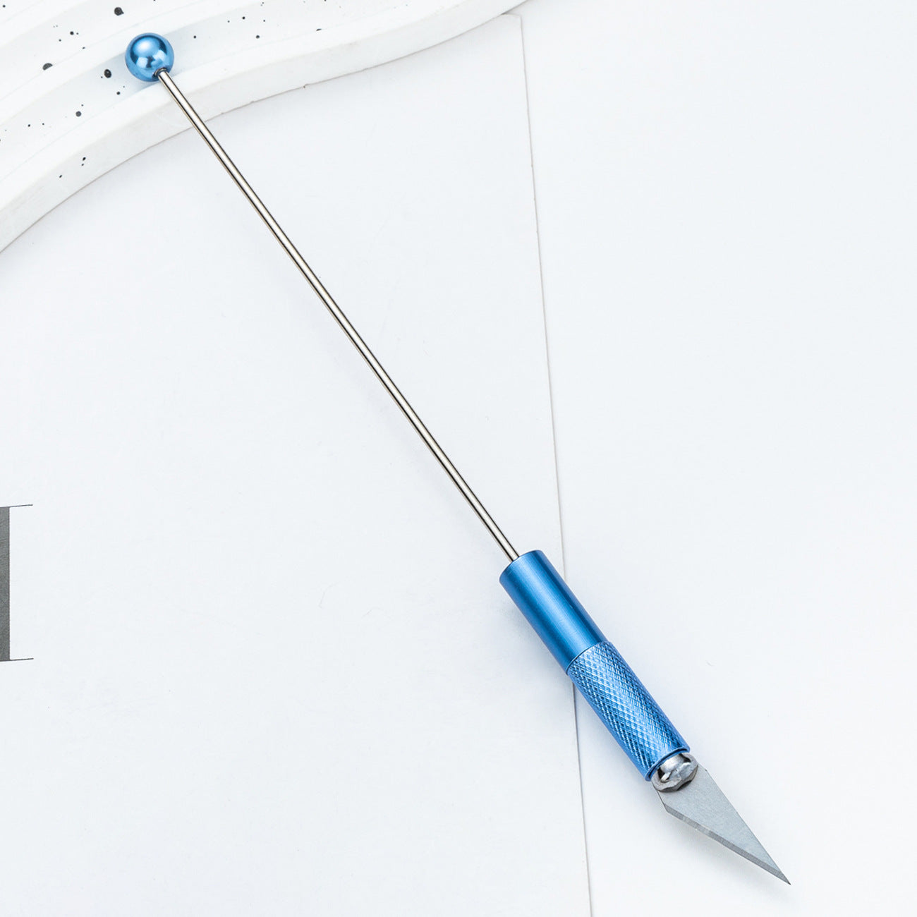 diy beaded engraving knife Metal knife Student paper-cutting knife Multi-functional engraving knife Random Mix