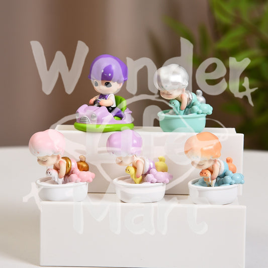 PPMT dimoo bathtub series Mengli doll Figurine mobile phone chain pendant Pen Toppers