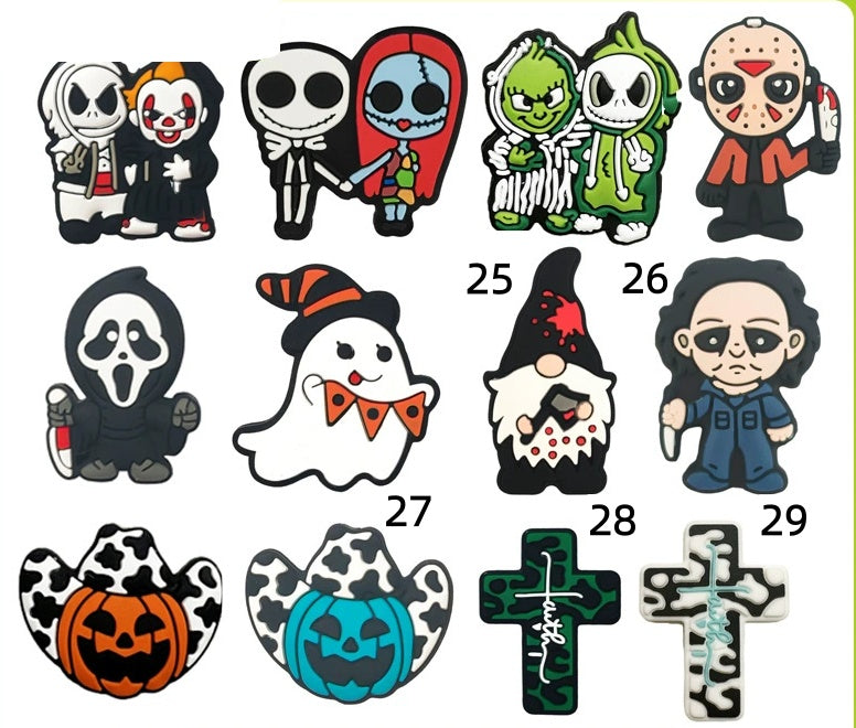 Silicone beads Halloween Series Skeleton Ghost Cartoon animation beads