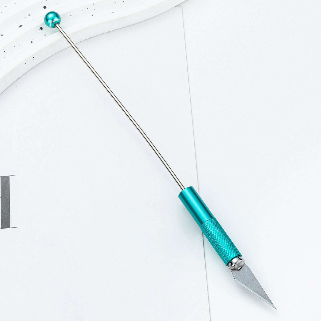 diy beaded engraving knife Metal knife Student paper-cutting knife Multi-functional engraving knife Random Mix