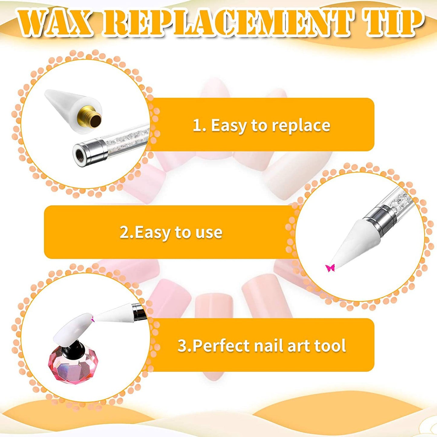 Drilling pointer Wax tip Point crayon Double point drill crayon-wax tip wax head