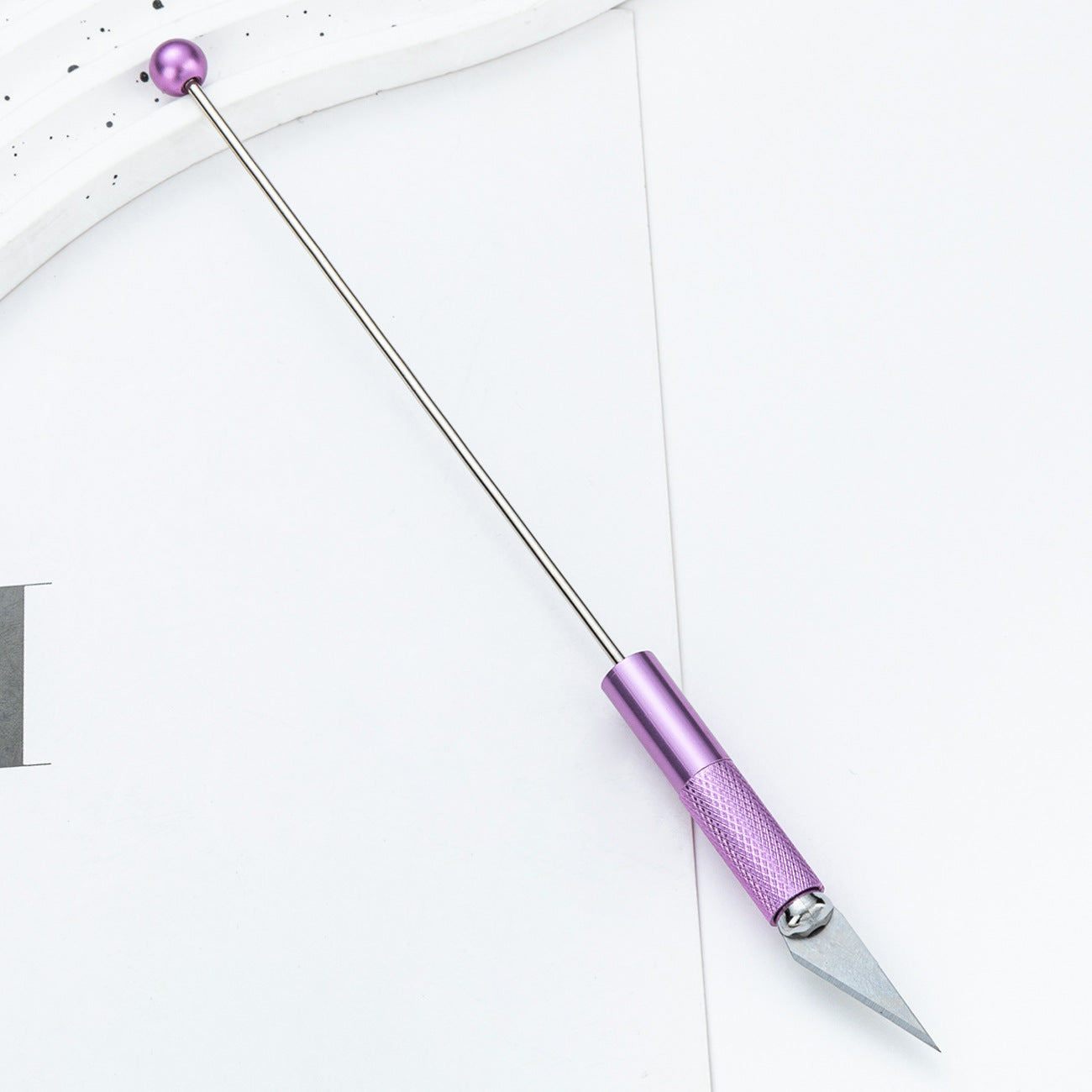 diy beaded engraving knife Metal knife Student paper-cutting knife Multi-functional engraving knife Random Mix