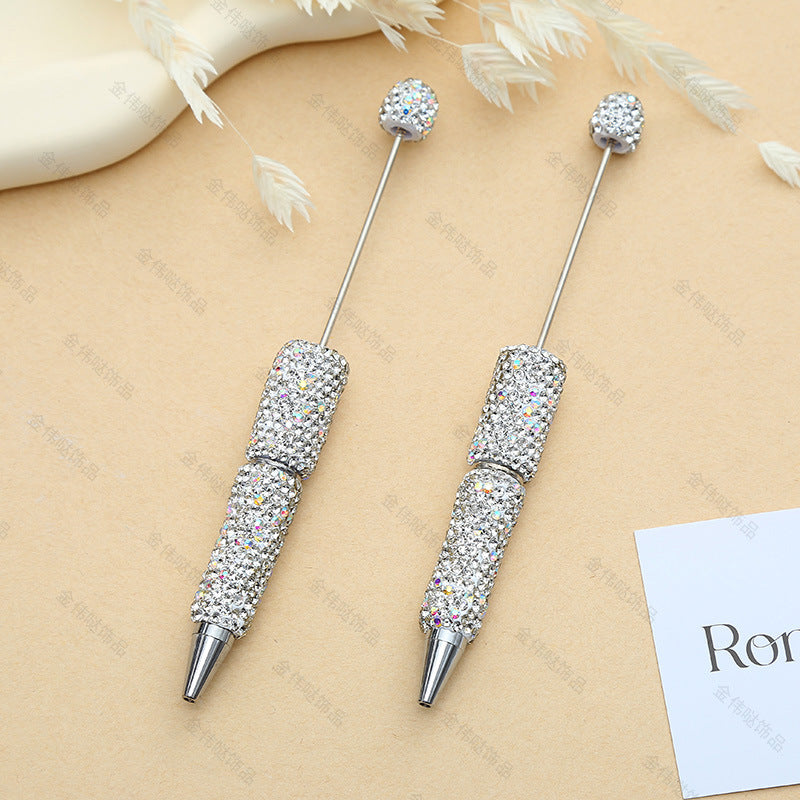 Diy rhinestone beaded beadable pen  ,Random MiX