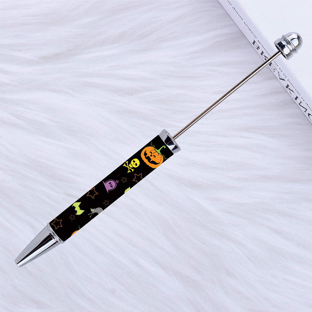 DIY Halloween beading pen Handmade personalized bead pen Halloween series Random Mix