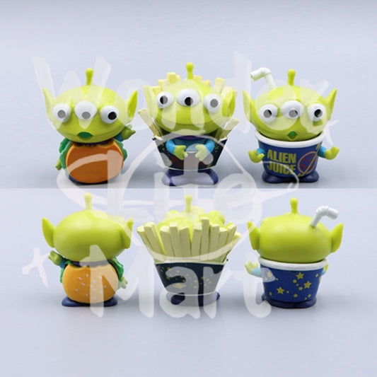 Three-eyed Boy Three-eyed Monster doll Hamburgers and fries Decorative ornaments Pen Toppers