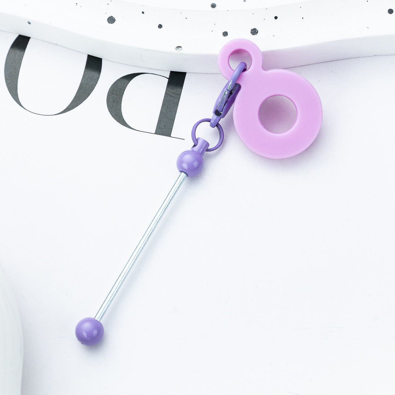 DIY beading Silicone straw pendant Applicable to 8mm-10mm Silicone decoration for water cups and straws Random Mix