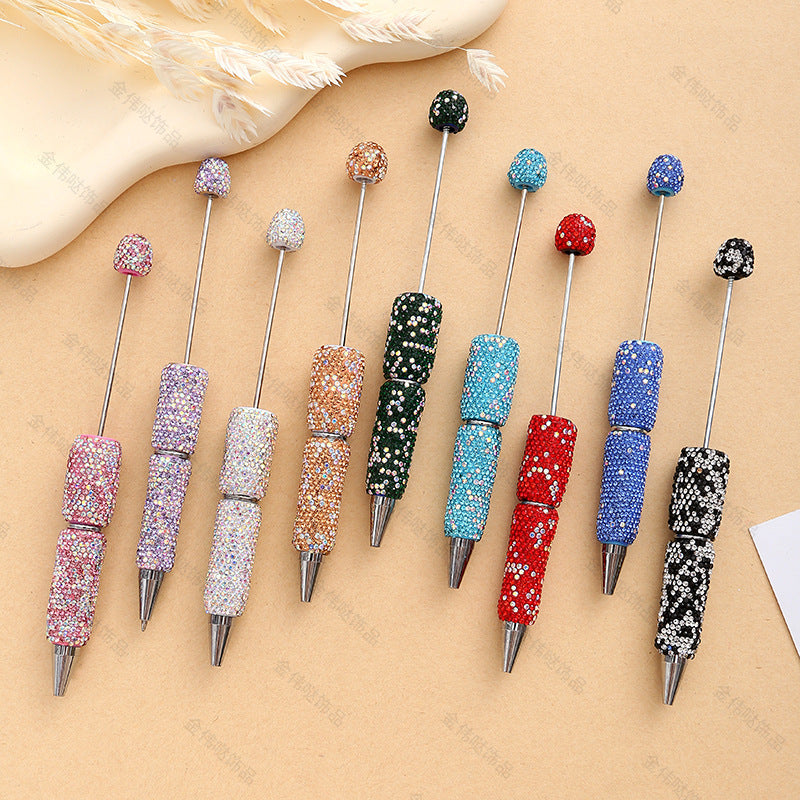 Diy rhinestone beaded beadable pen  ,Random MiX