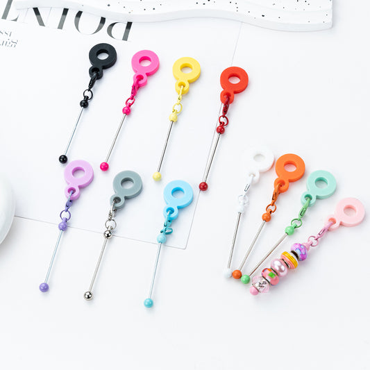 DIY beading Silicone straw pendant Applicable to 8mm-10mm Silicone decoration for water cups and straws Random Mix