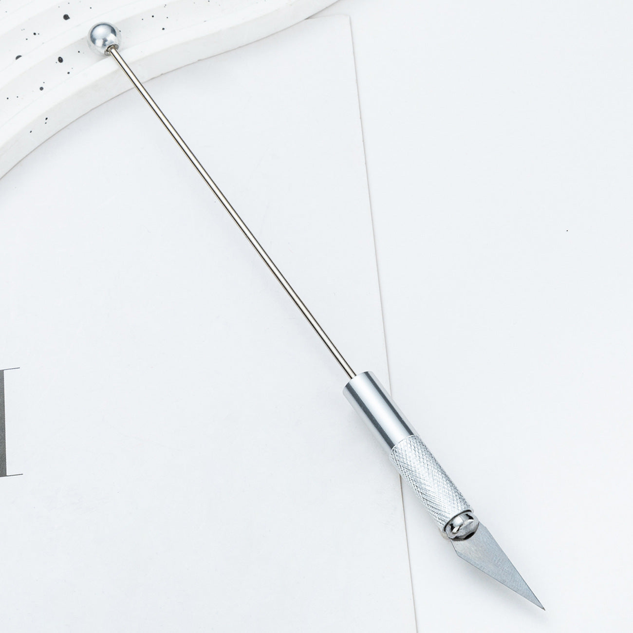 diy beaded engraving knife Metal knife Student paper-cutting knife Multi-functional engraving knife Random Mix