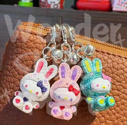 HK Pendant Hanging piece Keychain Rabbit Costume