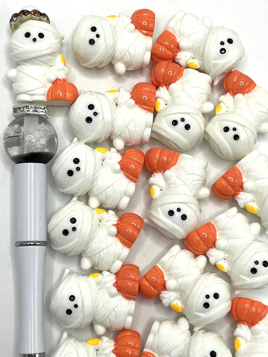 Halloween series beaded  mummy Jack-o '-lantern Bead 27mm