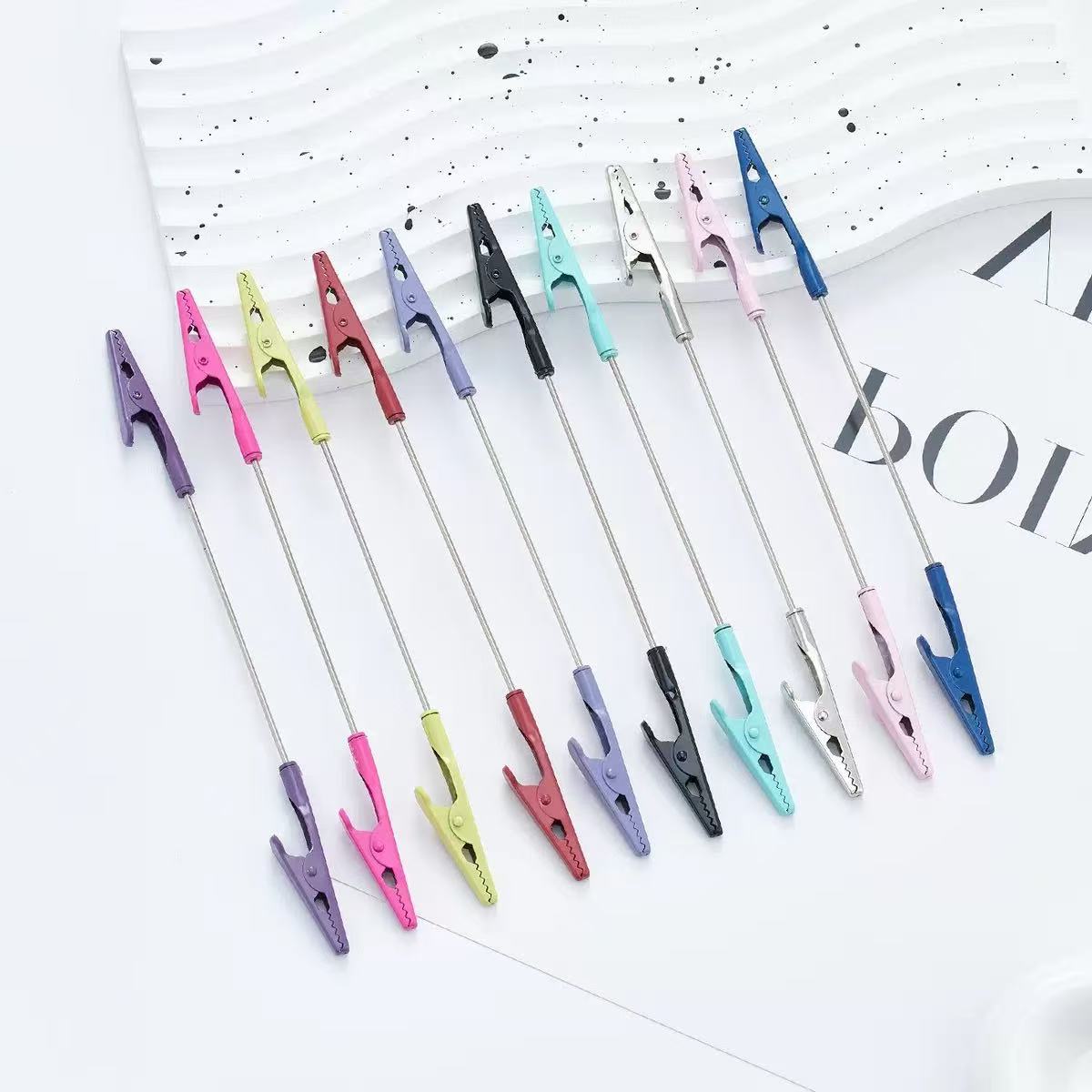 Metal clip Business card holder DIY Multi-functional Clasp Marker clip Label folder Random Mix