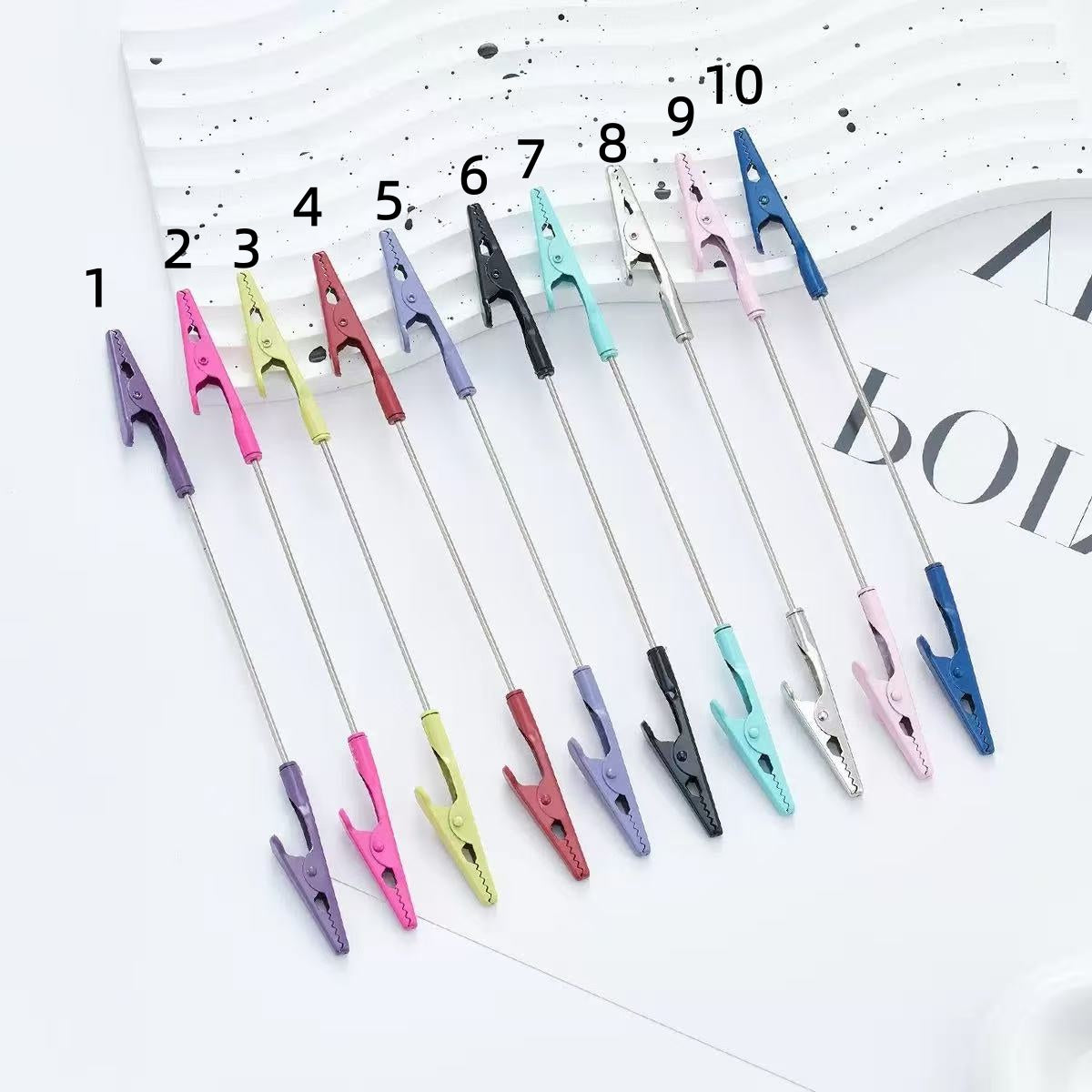 Metal clip Business card holder DIY Multi-functional Clasp Marker clip Label folder Random Mix