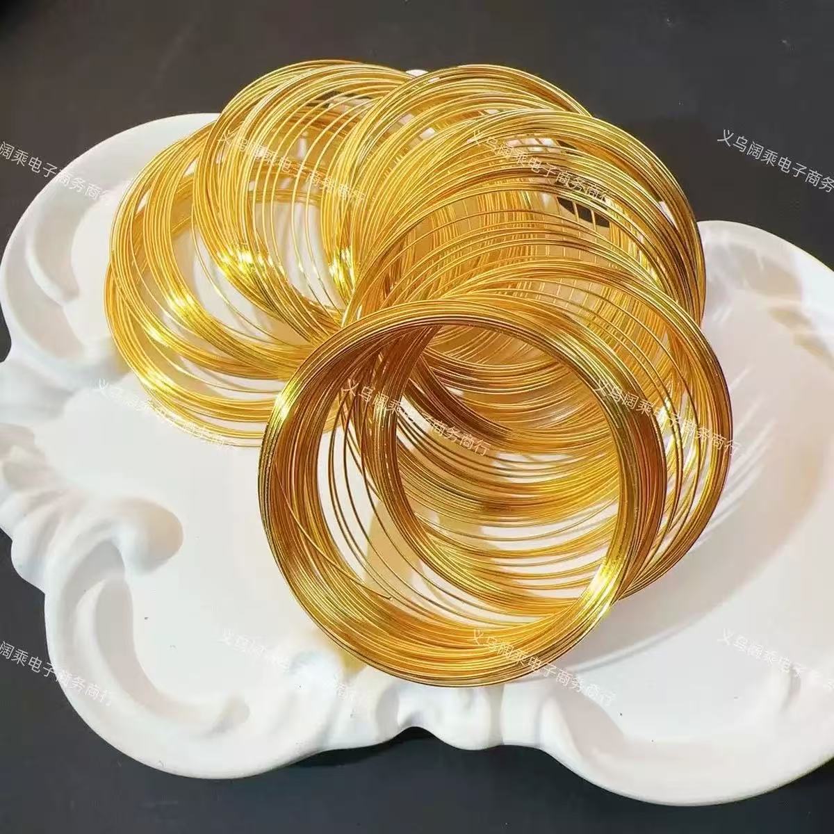 Memory wire loop ring loop spring winding finger ring bracelet loop hanger loop DIY handmade beaded jewelry materials