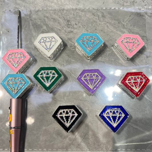 Metal beads Diamond shape Diamond alloy beads Rhinestone Random Mix