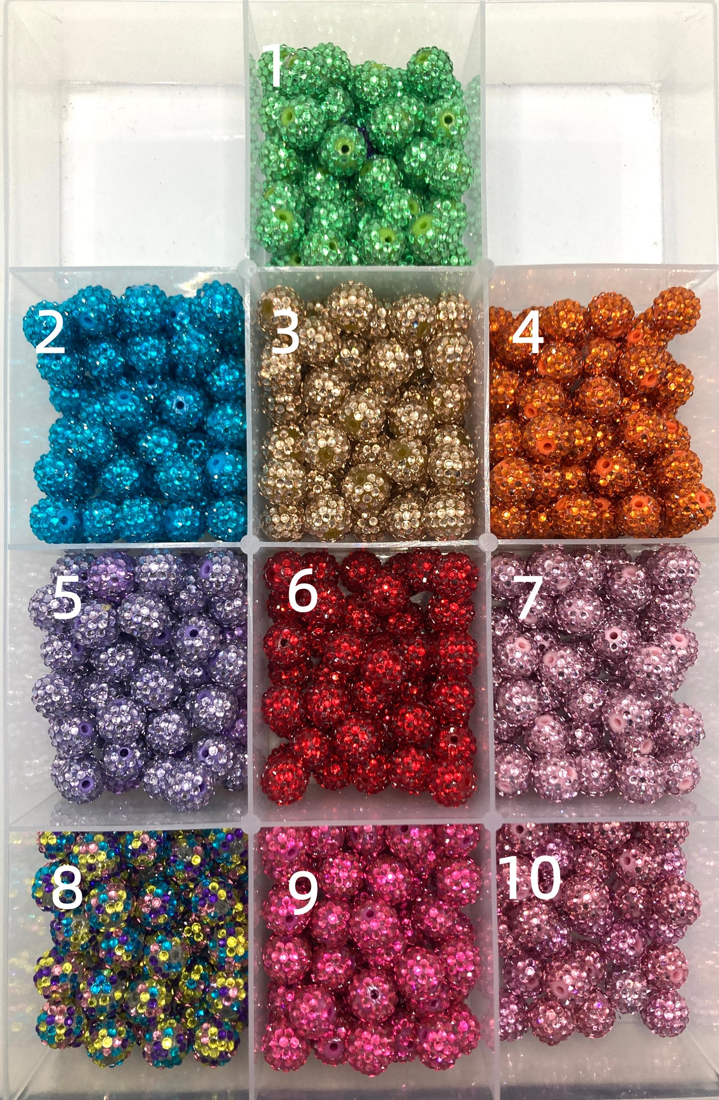 16mm rhinestone bead shiny sparkle rhinestone Random Mix