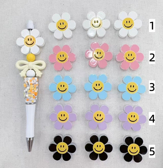 Acrylic Chrysanthemum Sunflower Multicolored petal beads Random Mix