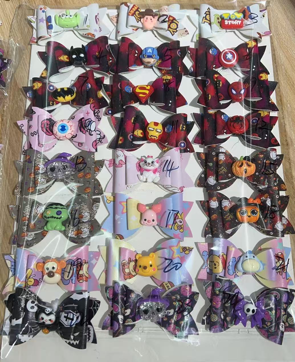 Cartoon comic bow DIY accessory The Avengers Anime characters / Film and television characters Printed bow