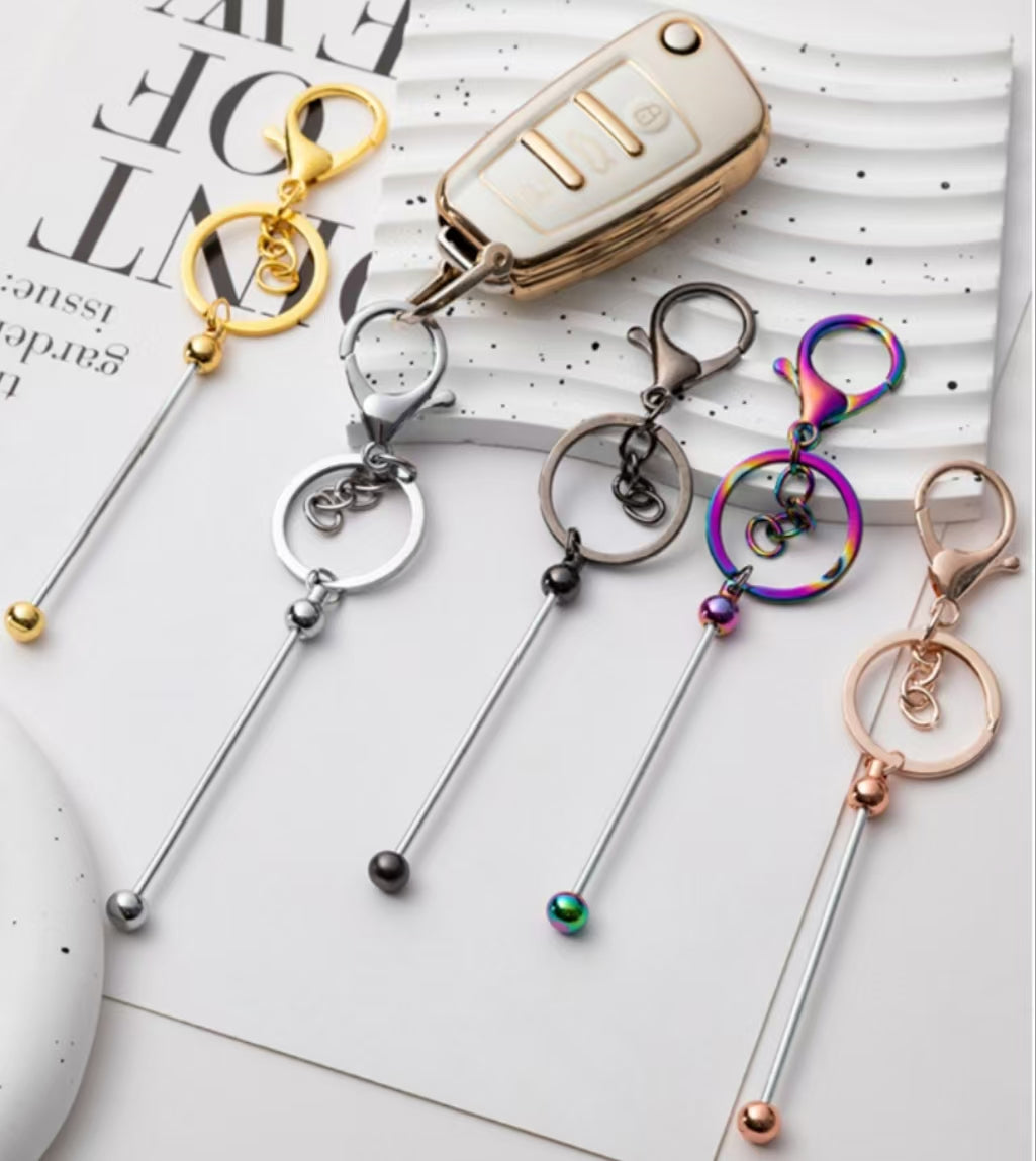 Metal Glossy Keychain in Solid Colors