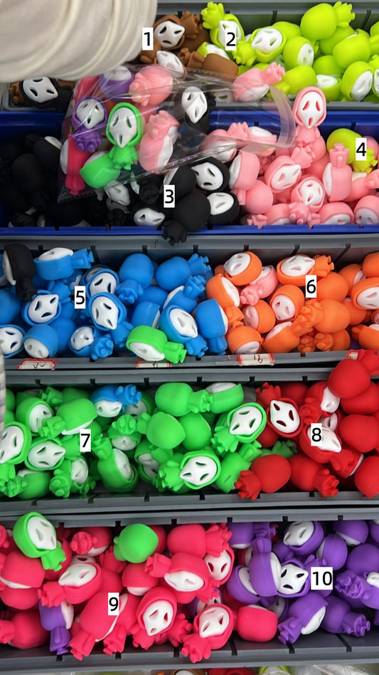 Silicone beads Halloween Beads Masked Man Pen Toppers