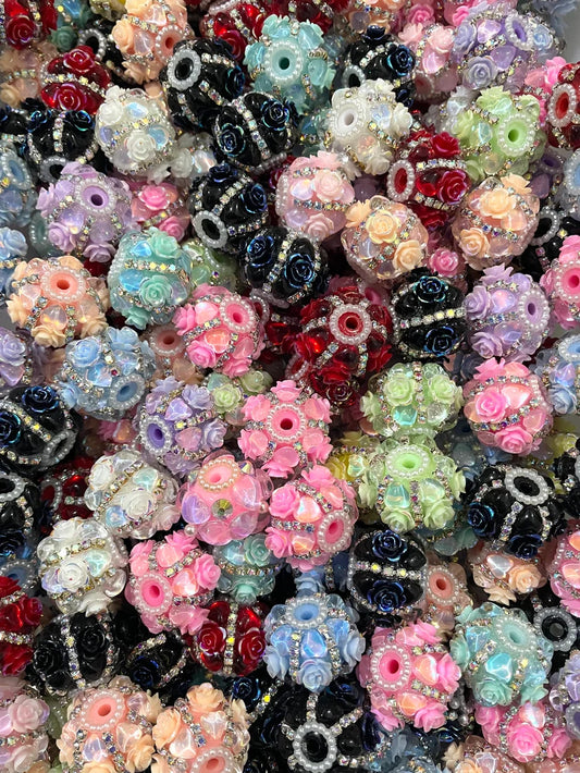 Fancy Beads Flower beads Rhinestone Chain Heart Pearl Spacer Beads Random Mix