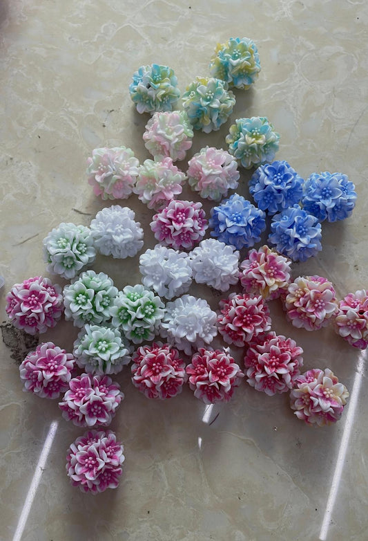 soft flower coloful flower rose flower bead random mix color