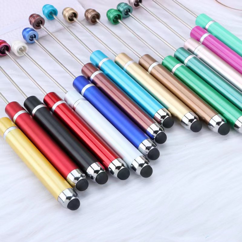 Plastic Stylus Beadable Pen (Touchable and Writable) Multi-color Option