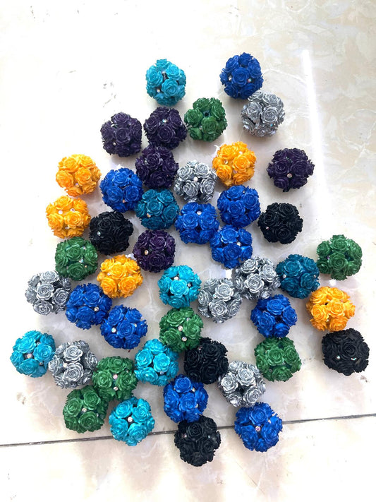 flower bead soft rose flower for diy pen phone chain key chain for any diy ,random mix color