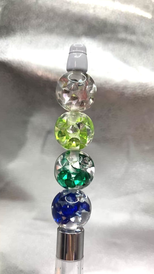 Acrylic beads Embedded inside Sugar peas candy Heart Stars bow Rhinestone beads Random Mix 16mm