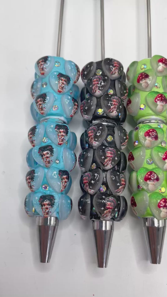 DIY Ceramic Clay Cartoon Bead Pencil Betty Sexy beauty Sexy woman Beaded pen Random Mix