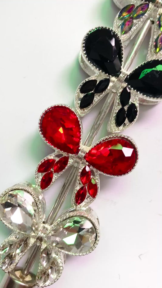 Metal beads Butterfly beads Metal DIY Beaded Butterfly with Gemstone Beads Random Mix