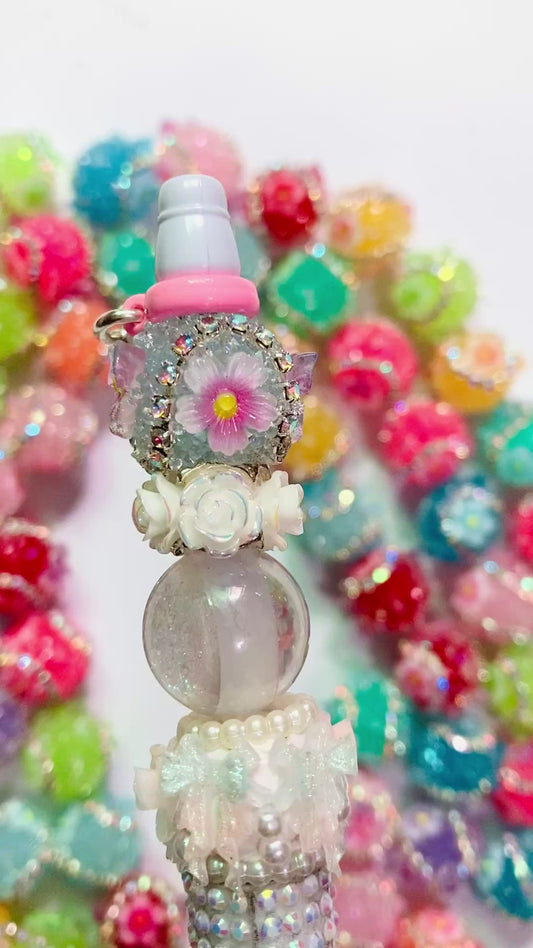 Acrylic sugar beads Chain Butterfly Butterfly beads 17mm