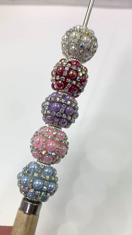 bubble fancy bead bubble bead with chain Metal gasket beads Random Mix
