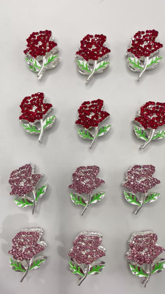 diy fancy metallic beads metal rose bead for Christmas and valentines