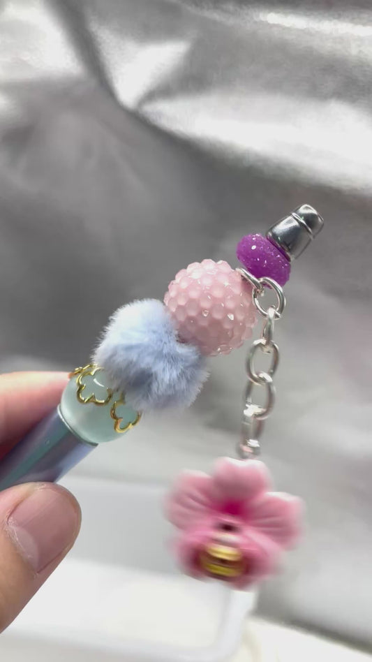 Acrylic flower honey pendant DIY accessories Earrings 25mm Random Mix