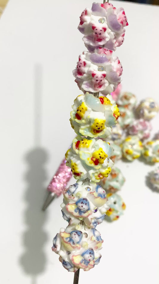 Disney Winnie the Tigger Clay beads Anime characters Cute cartoon beads Random Mix
