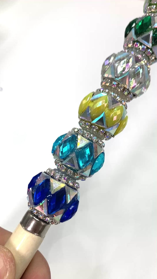 Fancy Beads Rhombic glass crystal mirror Chain Shining beads Random Mix