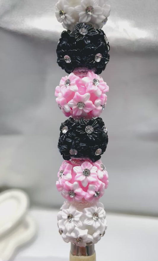 Flower beads Water droplet-shaped flower petal Pearl gasket Random Mix 20mm