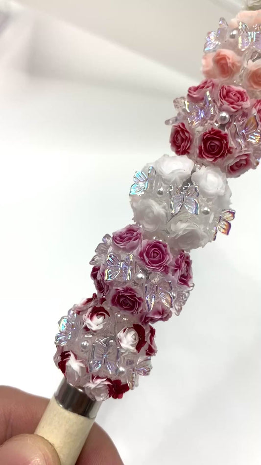 Beaded beads Transparent acrylic Pearl gasket UV Butterfly Random Mix