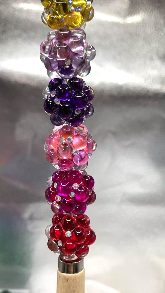 Large bubbles Rhinestone Bubble beads Colored clay beads Random Mix