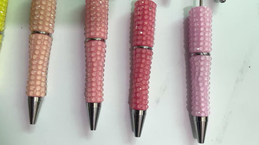 DIY Beaded Pen Bubble Multicolored beadable  pen Random Mix