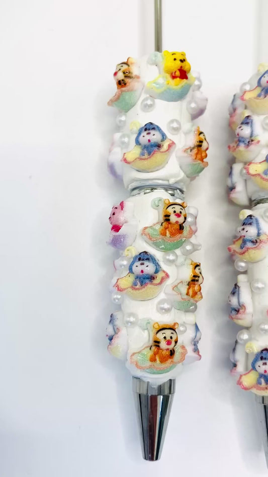 Clay Bead Pencil DIY Bead Pen Winnie the Pooh Tigger Eeyore piglet Random Mix