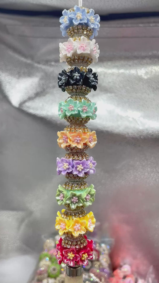 Morning glory Flower beads Golden Chain Attractive flower-shaped beads Random Mix
