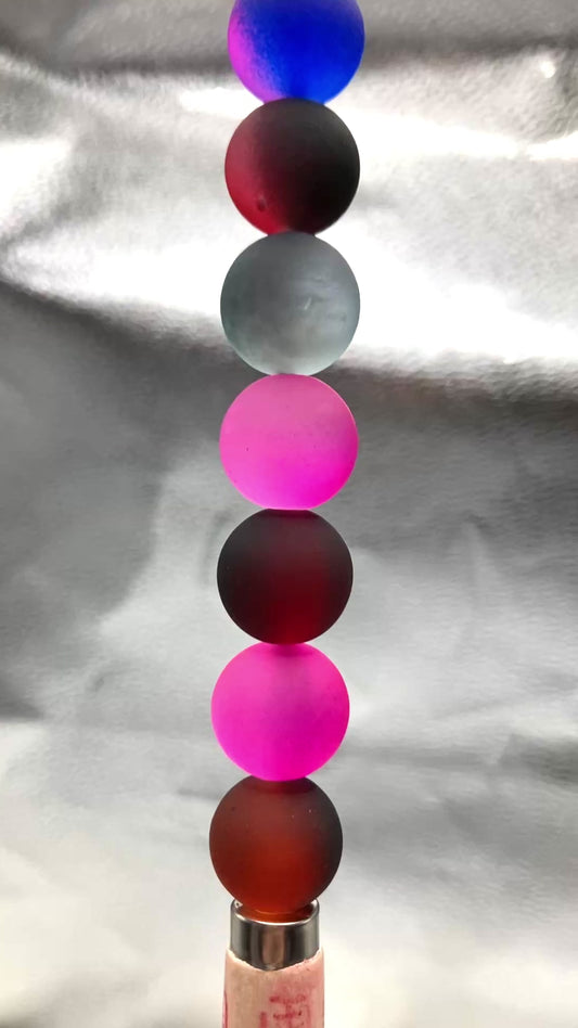 Acrylic beads Cat's eye beads ombre  Reflective beads 16mm