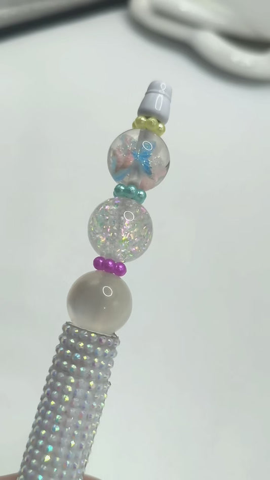 Pearl Spacer Solid Color Flower Spacer Beads,Random Mix,8mm